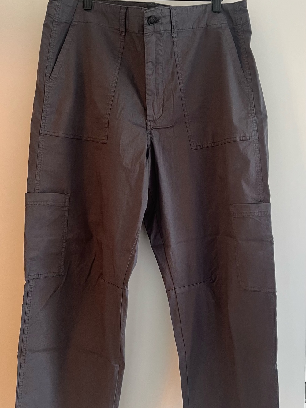 Studio Blue Women’s Dark Gray Vivian Curved Utility Pants, Size 31 (12)